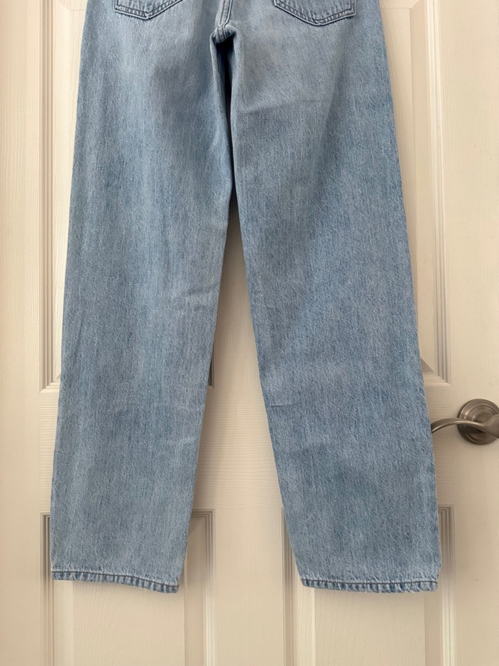AGOLDE Criss Cross Upsized Jean Suburbia Light Wash Blue Women’s Size 24 - Picture 9 of 15